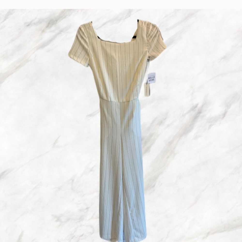Elegant Pinstriped Jumpsuit